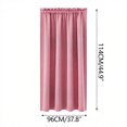 thumbnail image 2 of Brixlen Rod Pocket pink Curtain Panel, Thermal Insulated Light Blocking Window Drape, Energy Saving Privacy Window Curtain for Bedroom Kitchen Apartment, 2 of 3