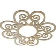 thumbnail image 2 of Ekena Millwork 38"OD x 13"ID x 3/8"T Cohen Wood Fretwork Pierced Ceiling Medallion, Birch, 2 of 3