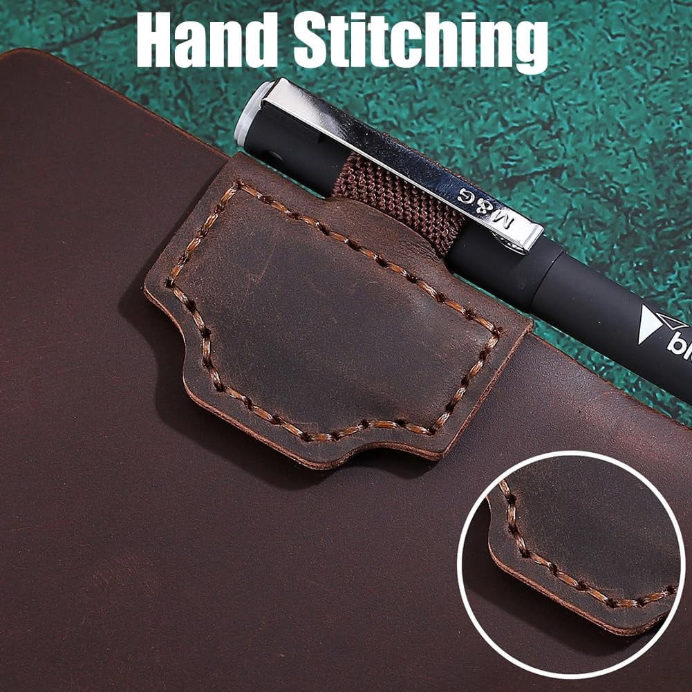 Bygonemark, Bygone Mark Bookmark with Pen Holder, 2025 New Personalized Magnetic Leather Pen Holder Bookmark,Custom Leather Magnetic Bookmarks Pen Holder