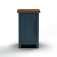thumbnail image 4 of Bridgevine Nantucket Chairside Accent End Table with Storage, Blue Denim and Whiskey, 4 of 11