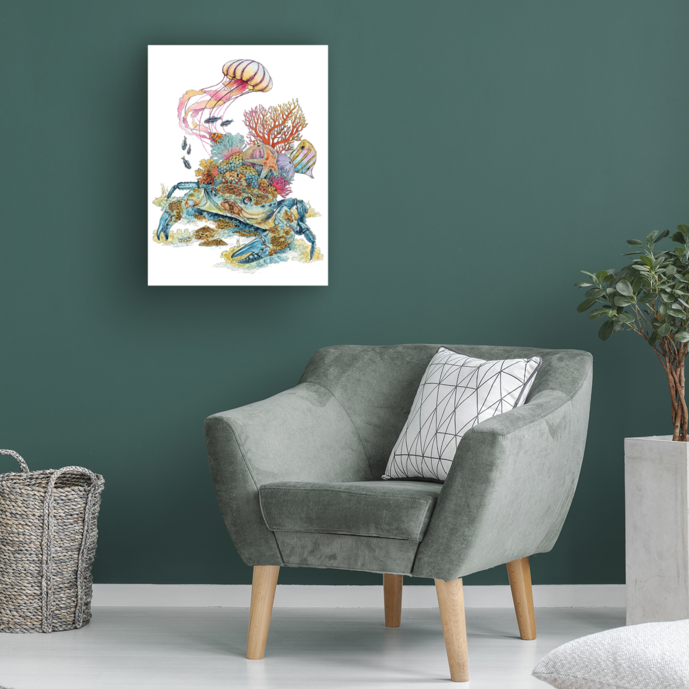 Trademark Fine Art Lea Chaillaud Moving With the Tide Canvas Wall Art
