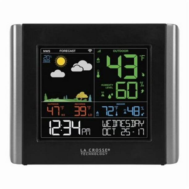 LA Crosse Technology 245765 WiFi Remote Monitoring Color Weather