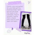 thumbnail image 7 of MeMoi Girls Essential Sheer Nylon Tights - Girls - Female, 10-12, Black, 7 of 7