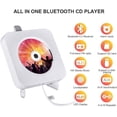 thumbnail image 3 of ELEPEX CD Player Portable Bluetooth Wall Mountable CD Player for Home with Remote Control FM Radio Built-in HiFi Speakers LCD Display MP3 Headphone Jack AUX Input Output, 3 of 6
