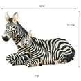 thumbnail image 3 of Zebra and Foal Table Sculpture Black, 3 of 5