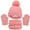 Watermelon Red I9 toddler girl winter hat and gloves set, variant on Toddler Girl Winter Hat and Gloves Set 3Pcs Kids Hat Scarf and Snow Gloves Set, Winter Knit Warm Soft Pom-Pom Beanie Outdoor for Boys Girls and Toddlers