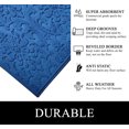 thumbnail image 4 of A1HC All Weather Dirt and Moisture Absorbing Polypropylene(PP) Door Mat with Tire Crumb Rubber Backing, Indoor Outdoor Use, Blue, 24x36 Inch, 4 of 8
