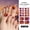A11, variant on YTTAL Red French Tip Toe Nail Strips, Heart Glitter Toenail Stickers, Self-Adhesive Pedicure Wraps with Nail File, Buy 2 Get 1 Free, Buy 4 Get 2 Free, Salon-Quality DIY Decals