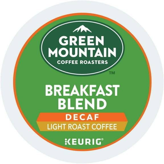 Green Mountain Coffee Roasters Breakfast Blend Decaf, Single Serve Capsules For Keurig K-Cup Brewers, 54 Count