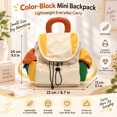 thumbnail image 4 of Ultra Light Small Casual Daypack, Breathable Outdoor Activity Backpack, Portable Travel Carry Bag for Tiny Tots Daily Outing, Casual Play & Outdoor Leisure Activities, 4 of 10