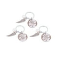 thumbnail image 4 of HINTRMENT 3Pcs Friendship Style Stainless Steel Keychain Pendant for Girls Best Friends Everyday Use 1.97*0.98in, 4 of 8