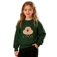 thumbnail image 3 of Chandail à Col Rond Imprimé pour Petits Enfants, Manches Longues, Chandail Confortable pour Filles, Haut à Capuche Décontracté, Tenue de Vacances Festive, Tenue à Capuche pour Petite Fille, Vêtements d'Été pour Bébé Garçon, Grande Fille, Vert Ani 6-7 Ans, 3 of 5