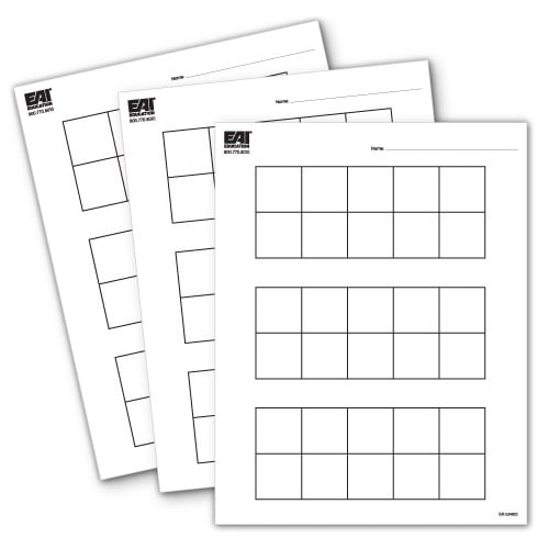 EAI Education Ten Frame Pad - 100 Sheets - Walmart.com
