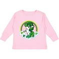 thumbnail image 3 of Inktastic Unicorn St Patricks Day Irish Girls Long Sleeve Toddler T-Shirt, 3 of 5