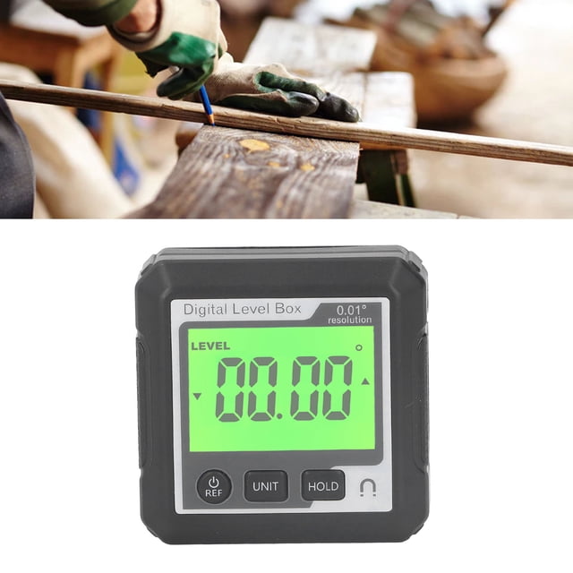 Digital Angle Finder,Magnetic Angle Meter Woodworking Measuring Tool, Level Box for Hanging