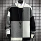 thumbnail image 4 of Suéter a cuadros de invierno para hombre, jersey de estilo Harajuku para hombre, jersey grueso y cálido de cuello alto, suéteres navideños masculinos de alta calidad para hombre, 4 of 5