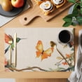 thumbnail image 2 of Hummingbird Butterfly Placemats Set of 12, Spring Flowers Bird Non-Slip Place Mats Washable Table Mats for Kitchen Dining Table Decorations Indoor/Outdoor, 2 of 9