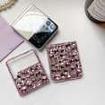 thumbnail image 3 of Diamond Case for Samsung Galaxy Z Flip 5 5G,Cute Pink Sparkly Crystal 3D Handmade Full Body Rhinestone Gemstones Glitter Samsung Z Flip 5 Phone Case for Women Girls, 3 of 10