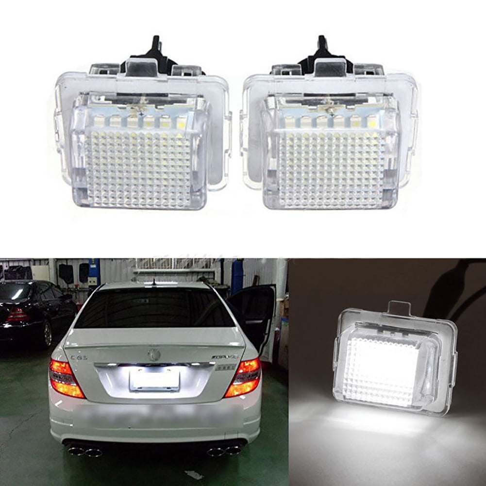 1 Pair DIY 6500K Car LED Number License Plate Light for Benz TAPDRA Spare Part
