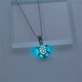 thumbnail image 2 of Jacenvly Necklaces For Women Trendy Luminous Hollow Out Turtle Necklace Luminous Stone Sea-Turtle Necklace For Women Wonderful Gift Jewel Art Green, 2 of 6