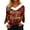 Deep Red, variant on Women's Comfortable Loose Fit Casual Fashion Long Sleeve Christmas Holiday Printed Flannel Collar Pullover Sweatshirt Top for Winter Street Style and Daily Wear,Wine S