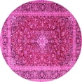 thumbnail image 1 of Ahgly Company Indoor Round Persian Pink Traditional Area Rugs, 7' Round, 1 of 4