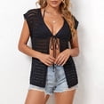 thumbnail image 4 of LIBRCLO Womens Swimsuit Cover-ups Netting Dresses for Women Fashion Cardigan Bathing Suit Swimsuit Cover-ups, 4 of 8
