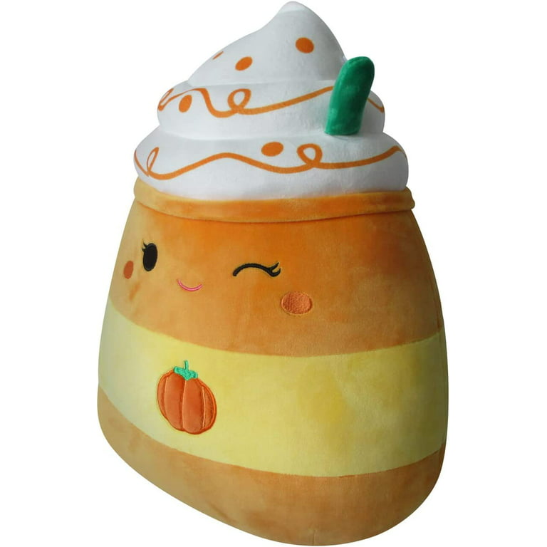 Squishmallows 14-Inch Orange Pumpkin Spice Latte with Green Straw Plush -  Add Delindy to Your Squad, Ultrasoft Stuffed Animal Large Plush Toy,  Official Kelly Toy Plush 