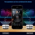 thumbnail image 6 of Wirelessly BT Mini Speaker Bone Conduction Portable Wireless Speaker Stereo Bass Sound Creative Portable Speaker Mini Size Music Player Built-in Mic Sound Box(Silver), 6 of 7