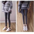 thumbnail image 4 of Winter Ready Cotton Pregnancy Leggings With Elastic Waistband Full Abdomen Coverage Comfort Maternity Leggings, 4 of 8