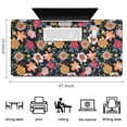 thumbnail image 5 of Long Mouse Pads for Desk,Pioneer Flower Floral Print Pattern Desk Mats on Top Of Desks, Desk Mouse Pad Extra Large with 3mm Non-Slip Base and Stitched Edge for Gaming,Office,Work,Home 47.3"x23.6", 5 of 6