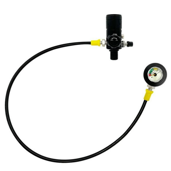 Colaxi Diving Snorkel Tube Diving Regulator Sturdy Rotatable M18x1.5 Thread Device Scuba Diving Pressure Valve for Scuba Diving Tank