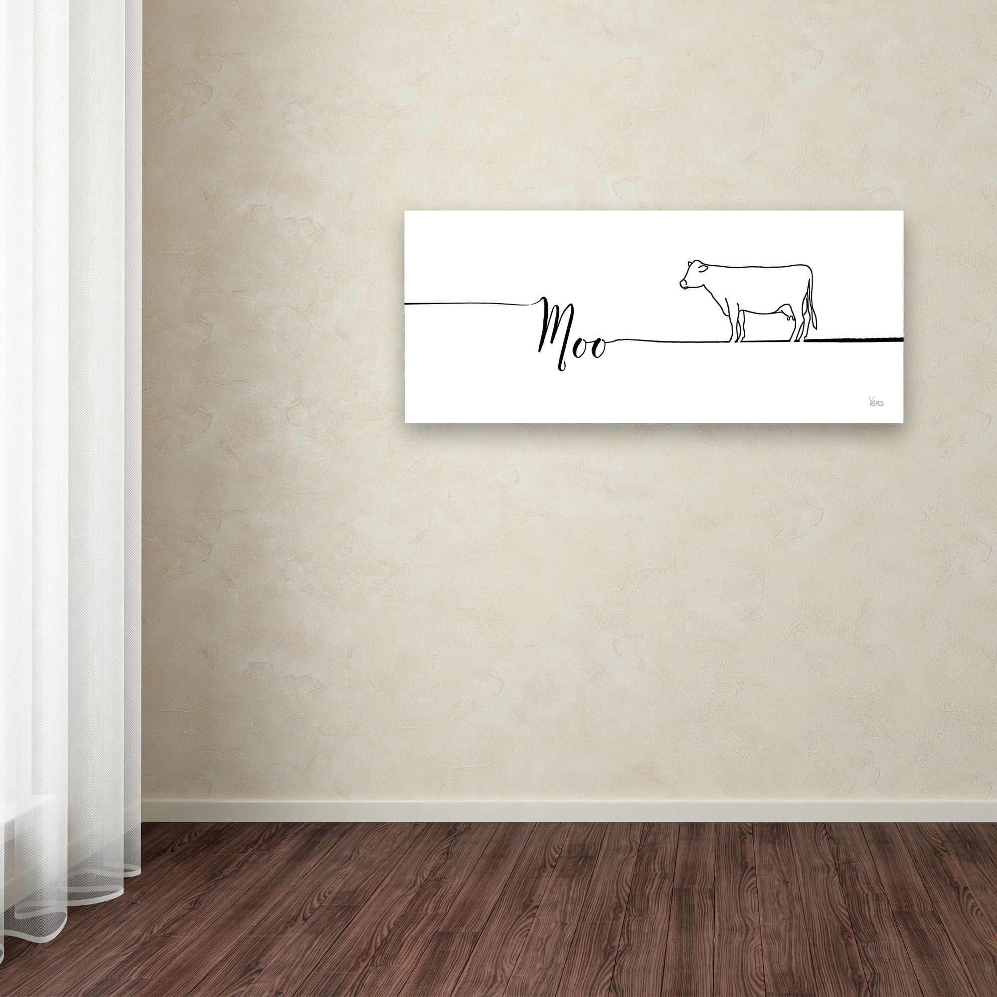 Trademark Fine Art 'Underlined Farm III' Canvas Art by Veronique Charron