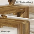 thumbnail image 5 of Tribesigns 47.24" Dining Bench Set of 2, Engineered Wood Kitchen Bench with Heavy-Duty Legs, Rustic Seating for Dining Room, Kitchen or Café, Easy Assembly, 5 of 7