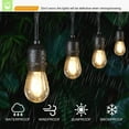 thumbnail image 4 of Shatterproof S14  LED Light Bulbs, 2W, Warm White 2200K, Outdoor String Lights Vintage Edison Bulb, E26 Medium Base, 15-Pack, 4 of 6