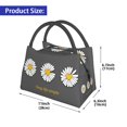 thumbnail image 2 of Easygdp Keep Life Simple Daisy Flower Bolsa de Almuerzo Insulada Reutilizable, Bolsa de Mano y Bandolera para Oficina, Trabajo, Viajes, 2 of 6