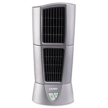 Lasko  6 Inch Three-Speed Platinum Desktop Wind Tower Fan- Platinum