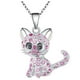 thumbnail image 3 of Cadenas y Dije Circonia, MXAKA-001, 1Pza, Gato/Circonia, Plata/Rosa, Metal, Cadena y Dije, 3 of 3