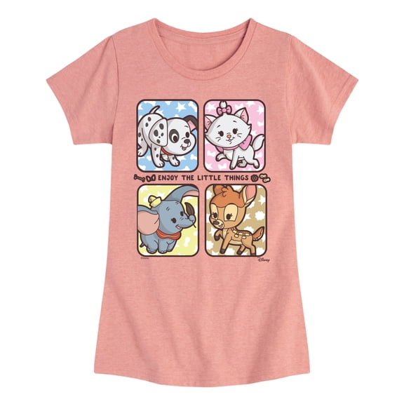 Disney Classics - Enjoy the Little Things - Toddler & Youth Girls Short Sleeve Graphic T-Shirt
