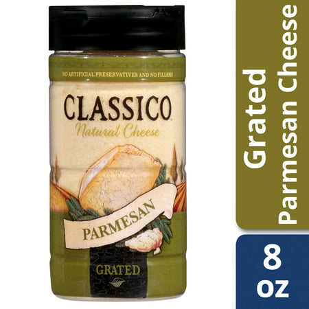 Classico Grated Parmesan Cheese, 8 oz Jar (Best Parmesan Cheese In The World)