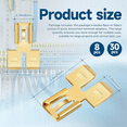 thumbnail image 3 of 8Pcs Double Back Spade Connector Quick Disconnect Electrical Two-Way Wire Terminal Adapter Non-Insulated Male Single, 3 of 5