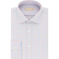 thumbnail image 1 of Michael Kors Camisa de vestir con botones de algodón Airsoft sin planchado para hombre azul 17, 1 of 1