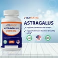 Vitamatic Astragalus Root 2000 mg 200 Ct (Double dose compare to