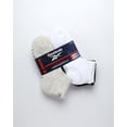 thumbnail image 3 of Calcetines Reebok Quarter Cut para mujer, paquete de 6, tallas 4-10, negro/bronceado/blanco, 3 of 7