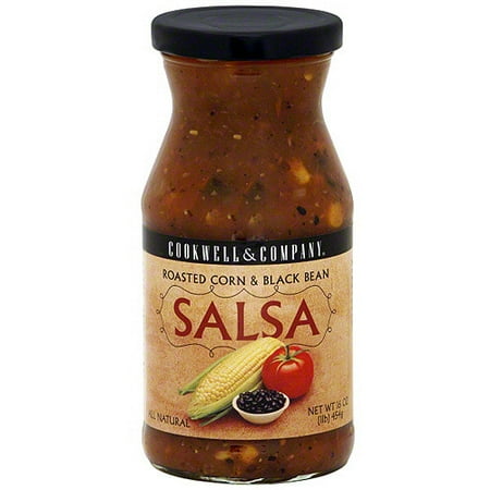 Cookwell & Company Roasted Corn & Black Bean Salsa, 16 oz (Pack of 6)