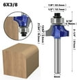 thumbnail image 1 of Professional-Grade Woodworking Round Nose Router Bit - 6*3/8 Inch R Angle Cutter for Milling Machines, Precision Cuts, Durable Construction, Easy to Use for Beginners & Experts, 1 of 6