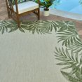 thumbnail image 2 of Gertmenian 21559 Tapis d'Extérieur Collection Freedom Intérieur Extérieur Bordé Moderne Entretien Intelligent Patio Porche Terrasse Tapis de Zone 5x7 Standard, Bordure Palmier Vert, 2 of 7