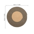thumbnail image 2 of unbranded Alfombra Trenzada Redonda De Multicolor Para En Dormitorio Y, 2 of 5
