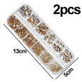 thumbnail image 2 of Nail Art Strass Kit, Cristaux Ab Strass pour Ongles, Multi Formes Flatback Pierres à Ongles, 2 of 5