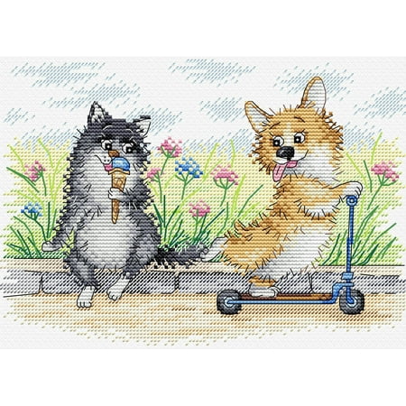 UPC: 4627167301199 | Sweet Tooth SM-510 Cross-Stitch Kit Brown Corgy
